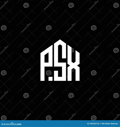 PSX Letter Logo Design on BLACK Background. PSX Creative Initials ...