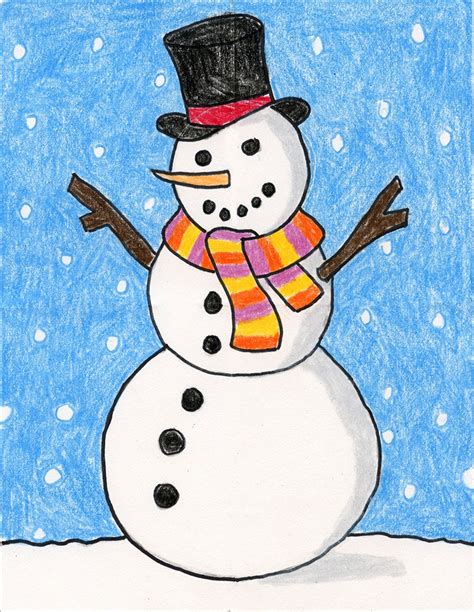 How To Draw A Snowman