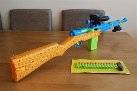 100CM Toy Prop Costume Assault Sniper Rifle Cap Gun Shoot Rubber Nerf ...