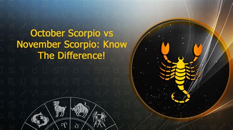 October Scorpio vs November Scorpio: Differences, Traits, Decans ...