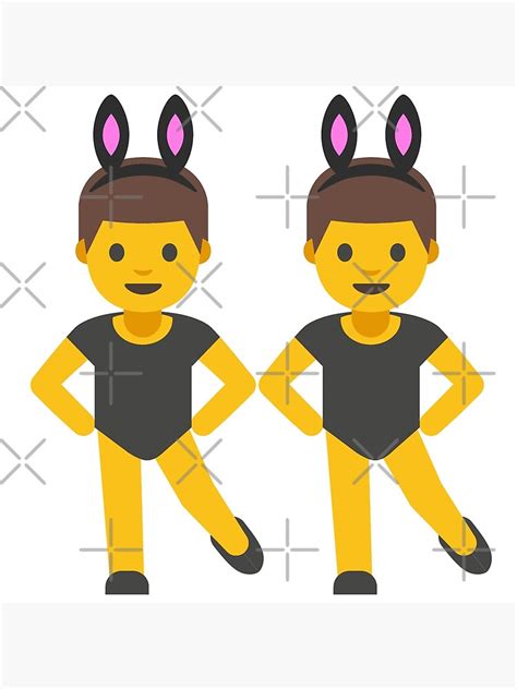 "Bunny Ears Emoji" Poster for Sale by ORNOL | Redbubble