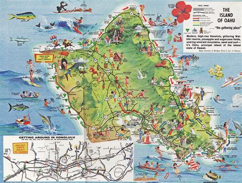 Online Maps: Oahu Tourist Map