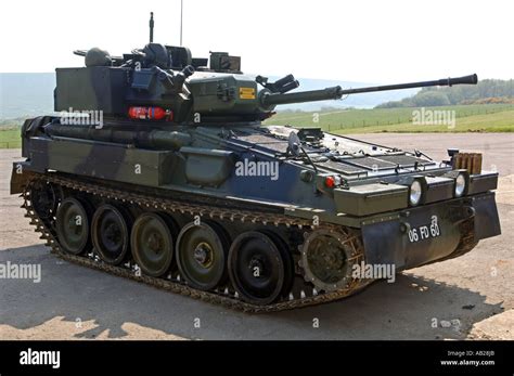 Scimitar tank during tank training at The Armour Centre at Bovington in ...