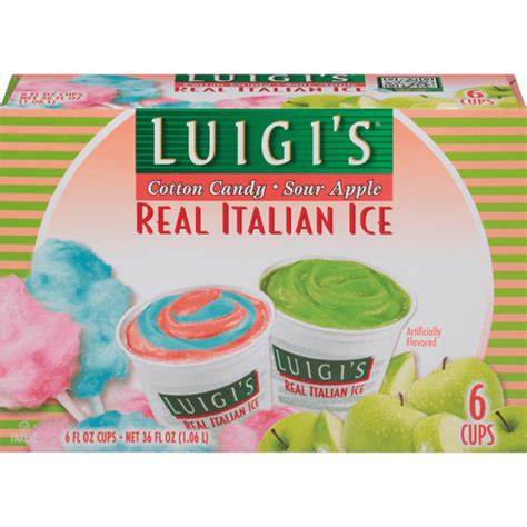 Luigi's Italian Ice, 6 Pack, Chocolate Cherry Chocolate Banana Variety ...