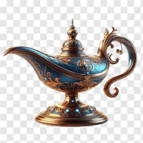 A Transparent Clipart Image Of The Genie Lamp From Aladdin Ready To ...