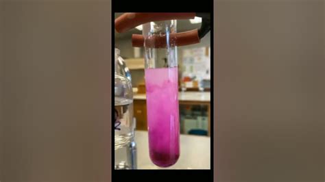 chemistry stats KMno4 react with H2o2 ( peroxide) - YouTube