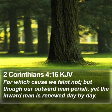 2 Corinthians 4:16 KJV Bible Verse Images