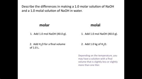 Molality - Chemistry Tutorial - YouTube