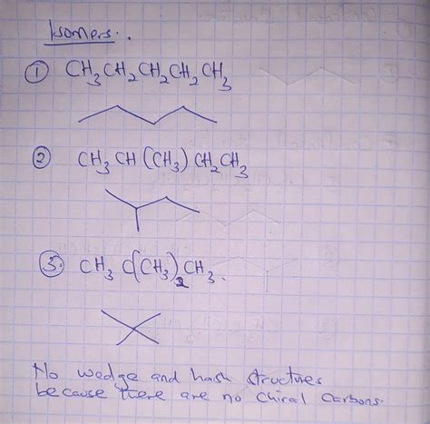 Three Structural Isomers Have The Formula C5H12 Draw The, 58% OFF