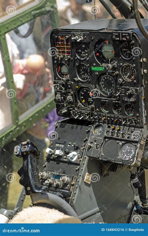 Gazelle Helicopter Controls Editorial Photo - Image of cockpit, defence ...