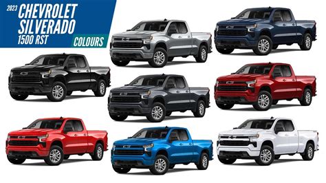 2023 Chevrolet Silverado 1500 RST - All Color Options - Images ...