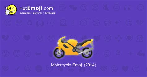 🏍️ Motorcycle Emoji Meaning with Pictures: from A to Z