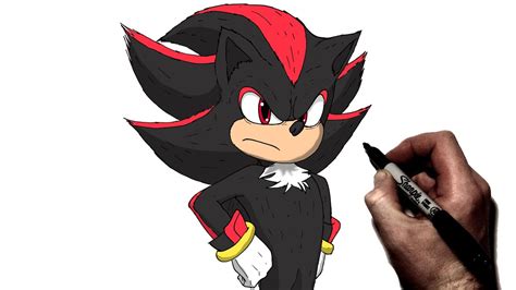 Shadow The Hedgehog Drawing Steps