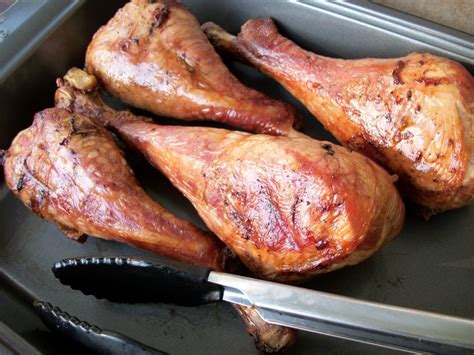 Smoked Turkey Legs. Brine recipe: 1 cup kosher salt, 1/2 cup brown ...