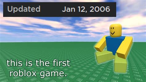 what actually is the first ROBLOX game? - YouTube