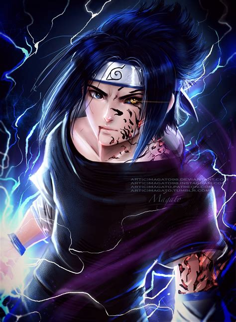 Sasuke Uchiha by magato98 | Sasuke mangekyou sharingan, Fotos de naruto ...