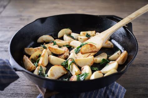 Pan Fried Turnips Recipe with Onions and Spinach - Low Carb Maven