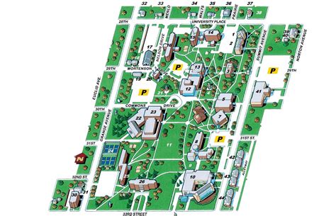 Augustana College Campus Map – Map Vector