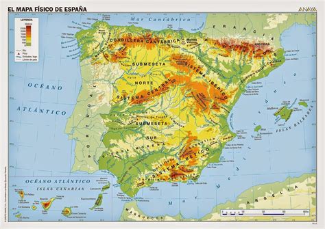 Comprendemos: Mapa Físico de España