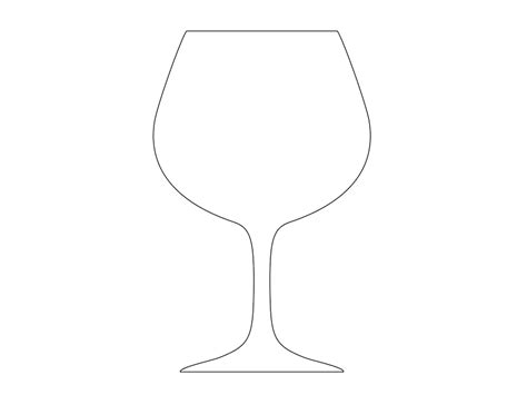 Wine Glass Outline Black Clip Art at Clker.com - vector clip art online ...