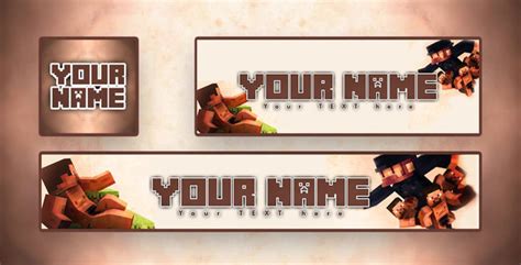 Minecraft Banner Gaming Template - irazer. Gaming Banner Template Style ...