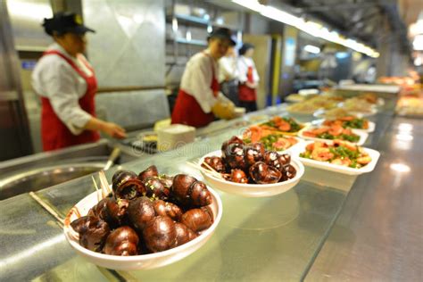 Chinese Food Market in Shanghai China Editorial Image - Image of cooked ...