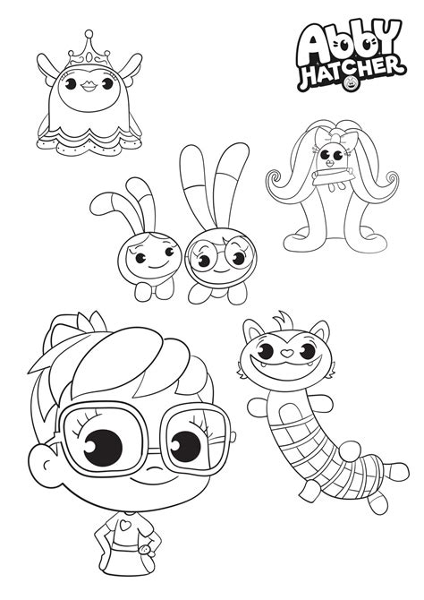 Abby Hatcher Coloring Pages Abby And Friends Coloring Pages Color Abby ...