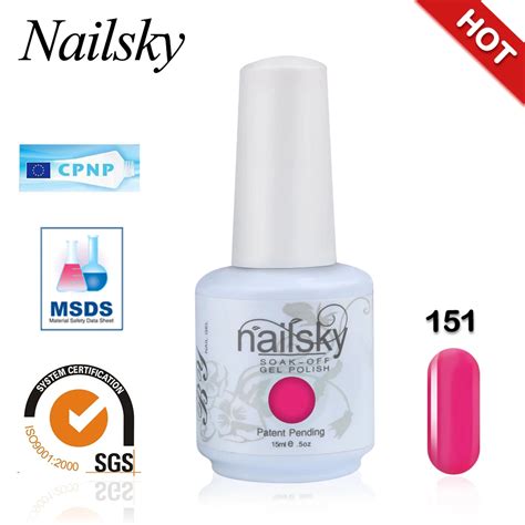 2019 Best Gel Nail Polish Brands Nailsky 15ml Semi-permanent Gel ...