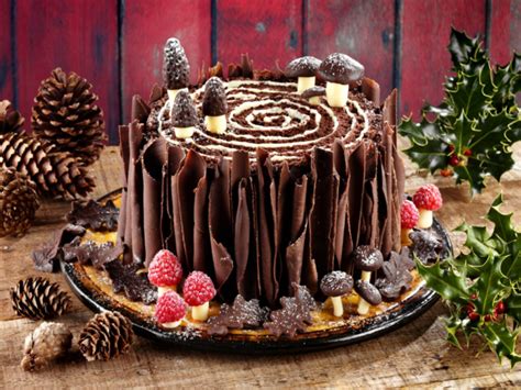 Woodland Christmas yule log cake | Recipe | Yule log cake, Christmas ...