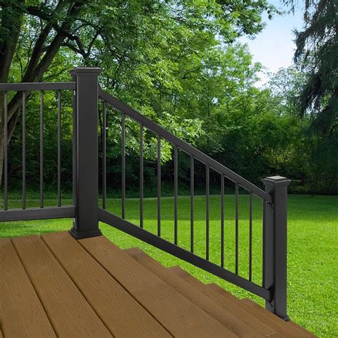 Trex Enhance 6-ft x 2.75-in x 36-in Charcoal Black Composite Deck Stair ...