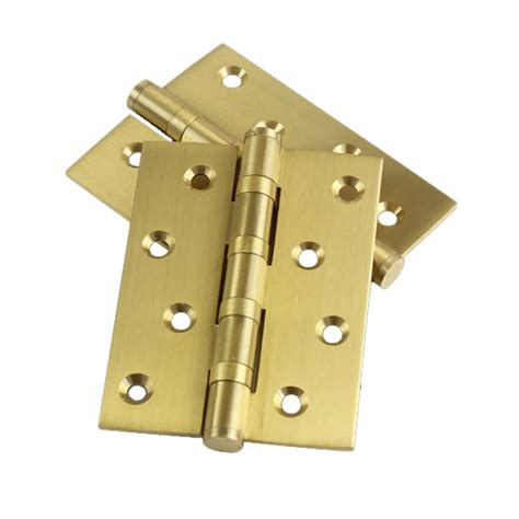 4 Inch Full Copper Wood door hinges Gold color door hinge for heavy ...