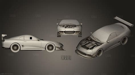 JDM style Drift Car | 3d stl model for CNC