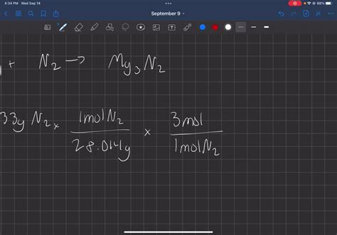 SOLVED: ' Magnesium and nitrogen react in a combination reaction to ...