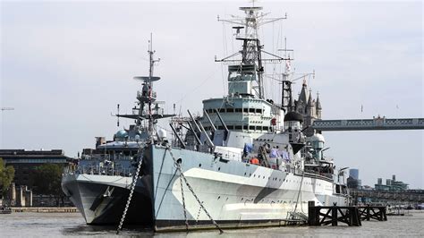 HMS Belfast, the Town-class London landmark that fired some of the ...