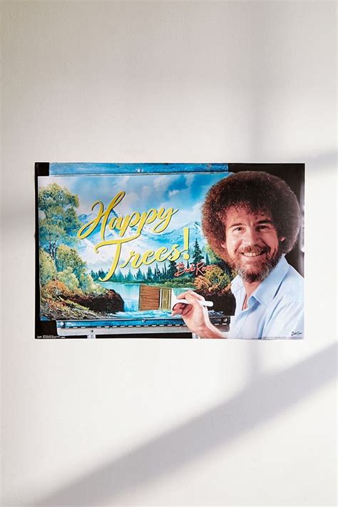 Slide View: 2: Bob Ross Happy Trees Poster - Wall Art / Home ...