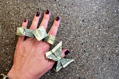 Money Origami Ring 4 Ways | FaVe Mom