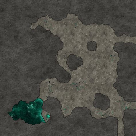 Made a quick 25x25 cave map, pretty open for customization. : battlemaps