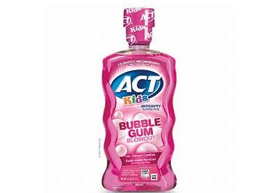 Act Kids Anticavity Fluoride Rinse Mouthwash Bubblegum Blowout