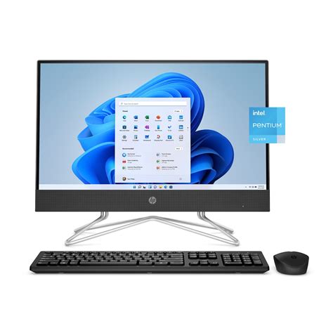 Buy HP 22 All-in-One PC, Intel Pentium Silver J5040, 4GB RAM, 128GB SSD ...