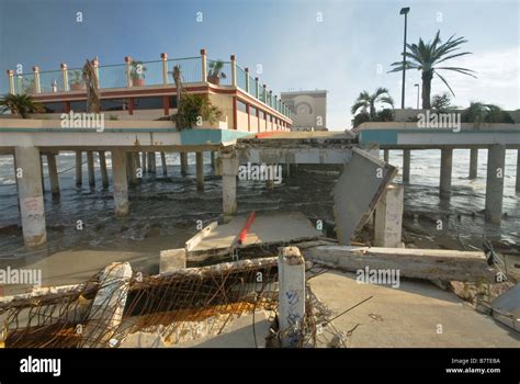 Entryway to Flagship Hotel collapsed during Hurricane Ike in 2008 at ...