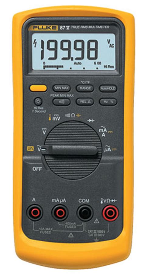 Buy Fluke 87V Digital Multimeter with a NIST-Traceable Calibration ...