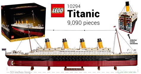 LEGO reveals 9,000-piece 10294 Titanic ship model as second-largest ...