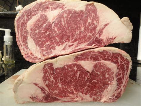 USDA Prime Grade Rib Eye Steak Primal Cut In Half » We are not Foodies ...