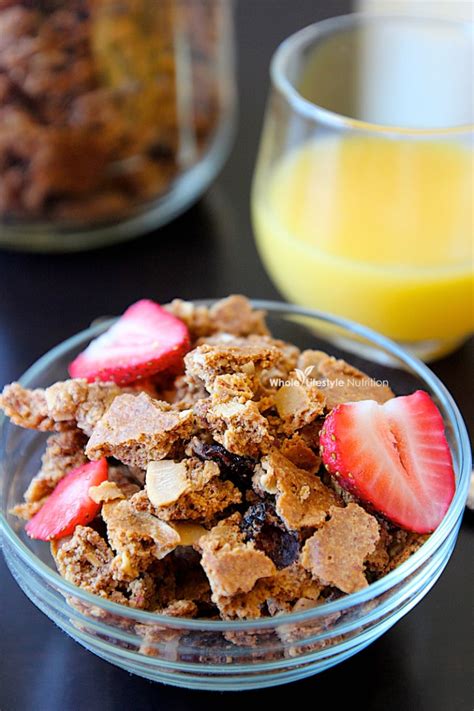 Paleo Cereal Recipe ~ Cranberry Almond Crunch {Gluten Free} - Whole ...