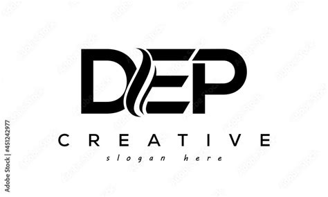 Letter DEP creative logo design vector Stock Vector | Adobe Stock