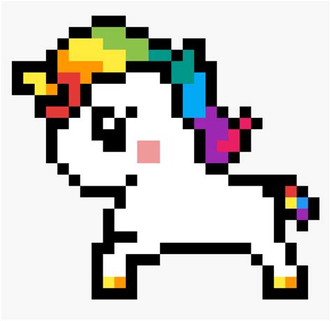 Pixel Art Unicorn Emoji