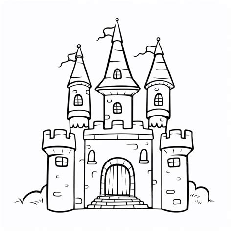 Castle Coloring Page Coloring Pages, Castle Drawing, Ring Drawing ...