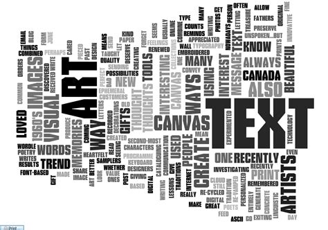 CanadaOnCanvas.com: Text as Art