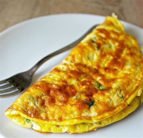 Greek Omelette with Feta Cheese and Fresh Mint