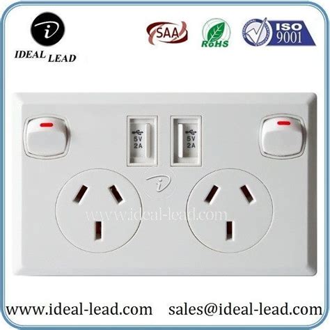 SAA AU Australian plug socket with usb in wall | Plug socket, Sockets, Usb